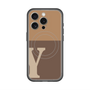 スリムプロテクションプレミアムケース with MagSafe［ オリジナル - initial two tone - Y brown ］