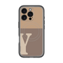スリムプロテクションプレミアムケース with MagSafe［ オリジナル - initial two tone - Y brown ］