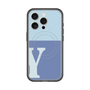 スリムプロテクションプレミアムケース with MagSafe［ オリジナル - initial two tone - Y blue ］
