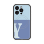 スリムプロテクションプレミアムケース with MagSafe［ オリジナル - initial two tone - Y blue ］