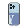 スリムプロテクションプレミアムケース with MagSafe［ オリジナル - initial two tone - Y blue ］