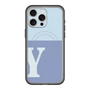 スリムプロテクションプレミアムケース with MagSafe［ オリジナル - initial two tone - Y blue ］