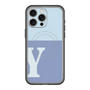 スリムプロテクションプレミアムケース with MagSafe［ オリジナル - initial two tone - Y blue ］