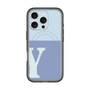 スリムプロテクションプレミアムケース with MagSafe［ オリジナル - initial two tone - Y blue ］