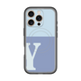 スリムプロテクションプレミアムケース with MagSafe［ オリジナル - initial two tone - Y blue ］