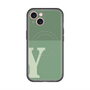 スリムプロテクションプレミアムケース with MagSafe［ オリジナル - initial two tone - Y green ］