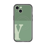 スリムプロテクションプレミアムケース with MagSafe［ オリジナル - initial two tone - Y green ］