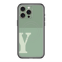 スリムプロテクションプレミアムケース with MagSafe［ オリジナル - initial two tone - Y green ］