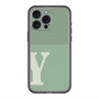 スリムプロテクションプレミアムケース with MagSafe［ オリジナル - initial two tone - Y green ］