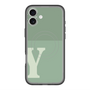 スリムプロテクションプレミアムケース with MagSafe［ オリジナル - initial two tone - Y green ］