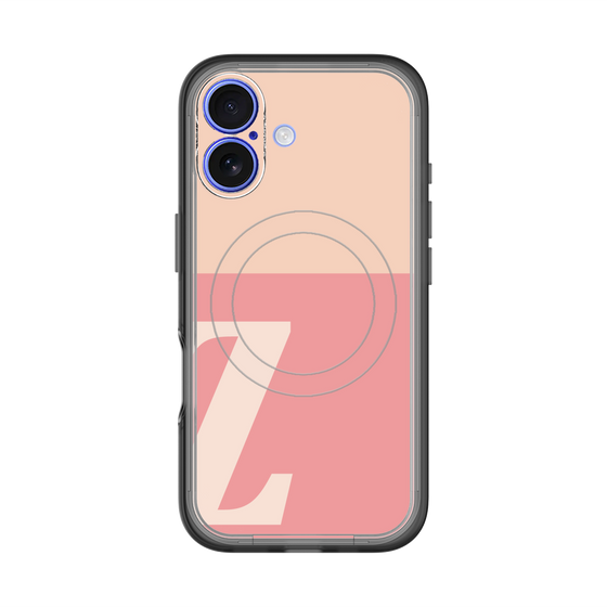 スリムプロテクションプレミアムケース with MagSafe［ オリジナル - initial two tone - Z pink ］