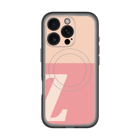 スリムプロテクションプレミアムケース with MagSafe［ オリジナル - initial two tone - Z pink ］
