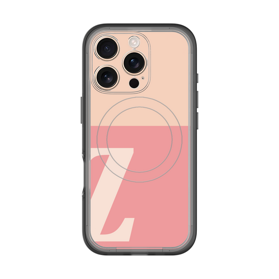 スリムプロテクションプレミアムケース with MagSafe［ オリジナル - initial two tone - Z pink ］