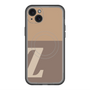 スリムプロテクションプレミアムケース with MagSafe［ オリジナル - initial two tone - Z brown ］