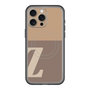 スリムプロテクションプレミアムケース with MagSafe［ オリジナル - initial two tone - Z brown ］