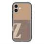 スリムプロテクションプレミアムケース with MagSafe［ オリジナル - initial two tone - Z brown ］