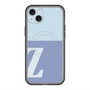 スリムプロテクションプレミアムケース with MagSafe［ オリジナル - initial two tone - Z blue ］