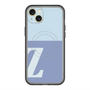 スリムプロテクションプレミアムケース with MagSafe［ オリジナル - initial two tone - Z blue ］