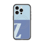 スリムプロテクションプレミアムケース with MagSafe［ オリジナル - initial two tone - Z blue ］