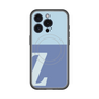 スリムプロテクションプレミアムケース with MagSafe［ オリジナル - initial two tone - Z blue ］