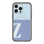 スリムプロテクションプレミアムケース with MagSafe［ オリジナル - initial two tone - Z blue ］