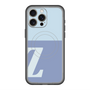 スリムプロテクションプレミアムケース with MagSafe［ オリジナル - initial two tone - Z blue ］