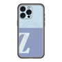 スリムプロテクションプレミアムケース with MagSafe［ オリジナル - initial two tone - Z blue ］