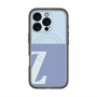 スリムプロテクションプレミアムケース with MagSafe［ オリジナル - initial two tone - Z blue ］