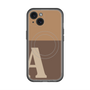 スリムプロテクションプレミアムケース with MagSafe［ オリジナル - initial two tone - A brown ］