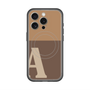 スリムプロテクションプレミアムケース with MagSafe［ オリジナル - initial two tone - A brown ］