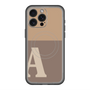 スリムプロテクションプレミアムケース with MagSafe［ オリジナル - initial two tone - A brown ］