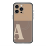 スリムプロテクションプレミアムケース with MagSafe［ オリジナル - initial two tone - A brown ］