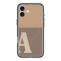 スリムプロテクションプレミアムケース with MagSafe［ オリジナル - initial two tone - A brown ］