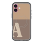 スリムプロテクションプレミアムケース with MagSafe［ オリジナル - initial two tone - A brown ］