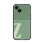 スリムプロテクションプレミアムケース with MagSafe［ オリジナル - initial two tone - Z green ］