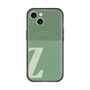 スリムプロテクションプレミアムケース with MagSafe［ オリジナル - initial two tone - Z green ］