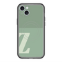 スリムプロテクションプレミアムケース with MagSafe［ オリジナル - initial two tone - Z green ］