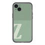 スリムプロテクションプレミアムケース with MagSafe［ オリジナル - initial two tone - Z green ］