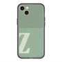 スリムプロテクションプレミアムケース with MagSafe［ オリジナル - initial two tone - Z green ］