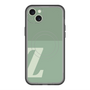 スリムプロテクションプレミアムケース with MagSafe［ オリジナル - initial two tone - Z green ］