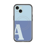 スリムプロテクションプレミアムケース with MagSafe［ オリジナル - initial two tone - A blue ］