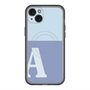 スリムプロテクションプレミアムケース with MagSafe［ オリジナル - initial two tone - A blue ］