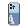 スリムプロテクションプレミアムケース with MagSafe［ オリジナル - initial two tone - A blue ］