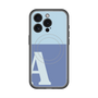 スリムプロテクションプレミアムケース with MagSafe［ オリジナル - initial two tone - A blue ］