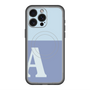 スリムプロテクションプレミアムケース with MagSafe［ オリジナル - initial two tone - A blue ］