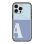 スリムプロテクションプレミアムケース with MagSafe［ オリジナル - initial two tone - A blue ］