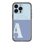 スリムプロテクションプレミアムケース with MagSafe［ オリジナル - initial two tone - A blue ］