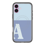 スリムプロテクションプレミアムケース with MagSafe［ オリジナル - initial two tone - A blue ］