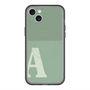 スリムプロテクションプレミアムケース with MagSafe［ オリジナル - initial two tone - A green ］