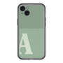 スリムプロテクションプレミアムケース with MagSafe［ オリジナル - initial two tone - A green ］